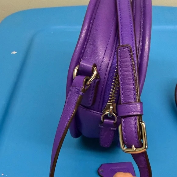 Coach Legacy Leather CanteenCrossbody Bag in Purple
